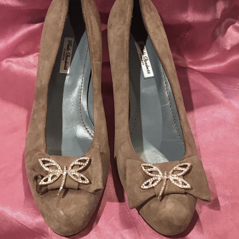 Paola Quadretti Firenze Leather Heel Shoes US 8